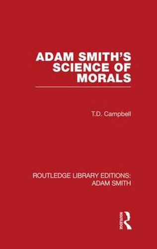 Cover image for Adam Smith's Science of Morals