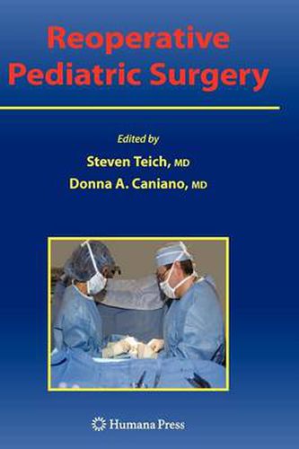 Cover image for Reoperative Pediatric Surgery