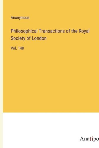 Cover image for Philosophical Transactions of the Royal Society of London