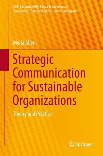 Cover image for Strategic Communication for Sustainable Organizations: Theory and Practice