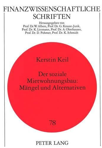 Cover image for Der Soziale Mietwohnungsbau: Maengel Und Alternativen