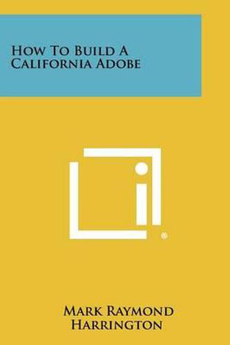 Cover image for How to Build a California Adobe