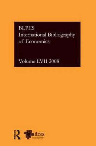IBSS: Economics: 2008 Vol.57: International Bibliography of the Social Sciences