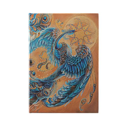 Cover image for Skybird (Birds of Happiness) Midi Lined Hardback Journal (Elastic Band Closure)