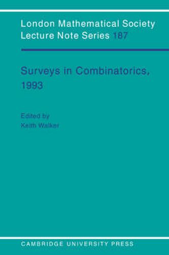 Cover image for Surveys in Combinatorics, 1993