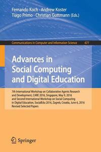 Cover image for Advances in Social Computing and Digital Education