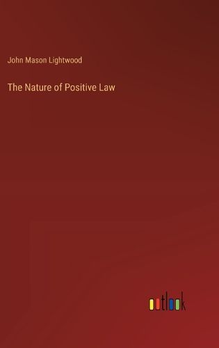 Cover image for The Nature of Positive Law