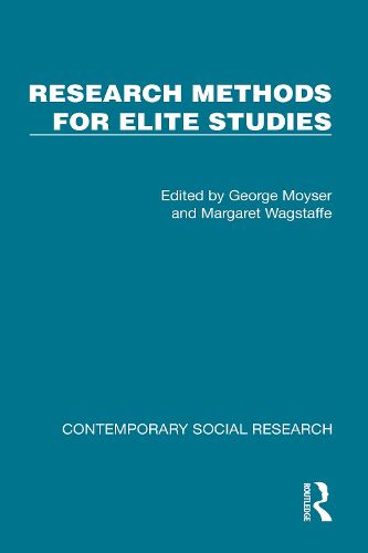 Cover image for Research Methods for Elite Studies