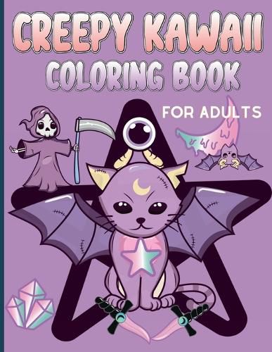 Cover image for Creepy Kawaii Coloring Book for Adults