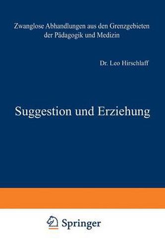 Cover image for Suggestion Und Erziehung