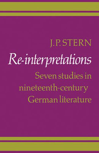 Cover image for Re-Interpretations: Seven Studies in Nineteenth-Century German Literature