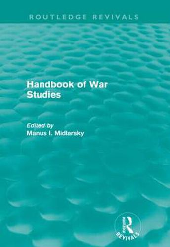 Cover image for Handbook of War Studies