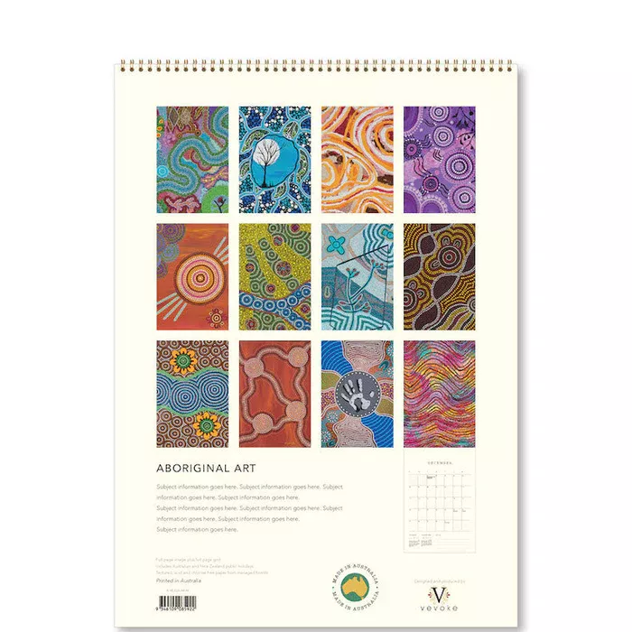Aboriginal Art Medium Calendar 2026