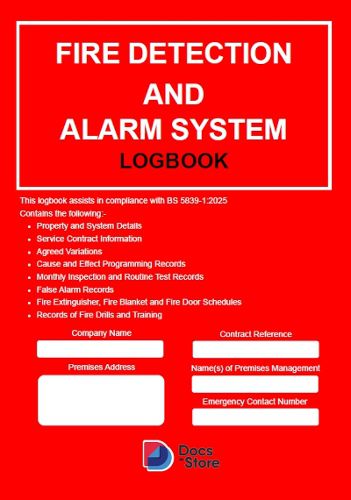 Cover image for Fire Detection and Alarm System Logbook