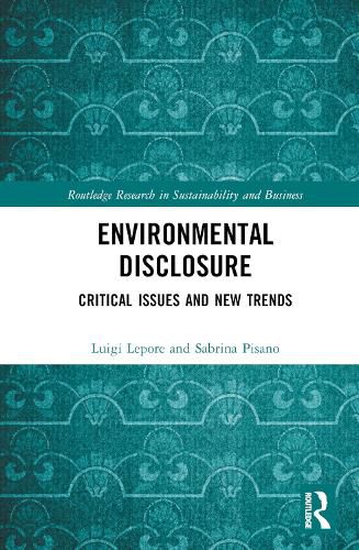 Cover image for Environmental Disclosure: Critical Issues and New Trends