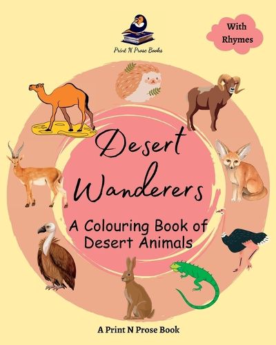 Cover image for Desert Wanderers A Colouring Book of Desert Animals