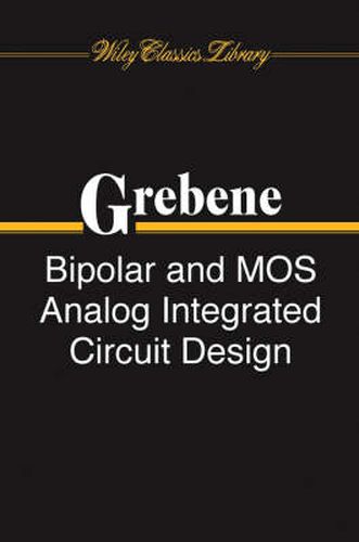 Cover image for Bipolar and MOS Analog Integrated Circuit Design