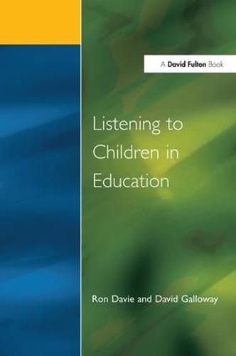 Cover image for Listening to Children in Education