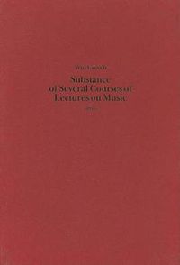 Cover image for Substance of Several Courses of Lectures on Music (1831)