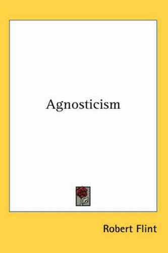 Cover image for Agnosticism