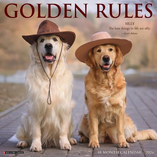 Cover image for Golden Rules 2026 12 X 12 Wall Calendar