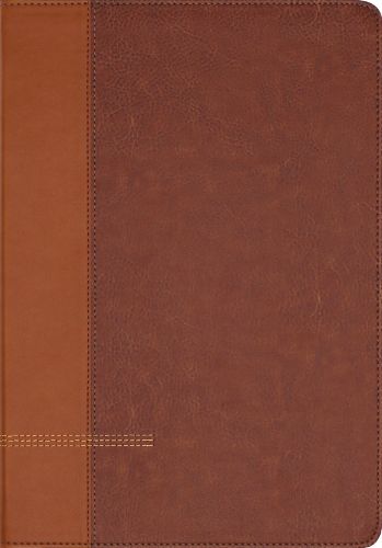 NIV Application Bible, Large Print, Leathersoft, Brown, Red Letter, Thumb Indexed, Comfort Print