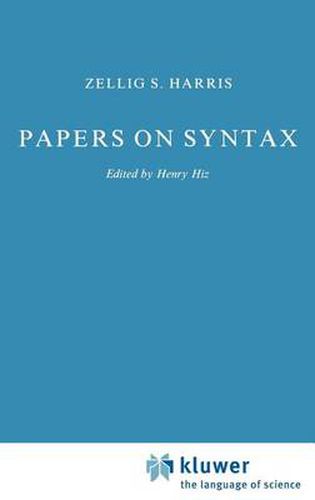 Cover image for Papers on Syntax