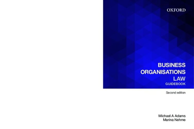 Cover image for Business Organisations Law Guidebook