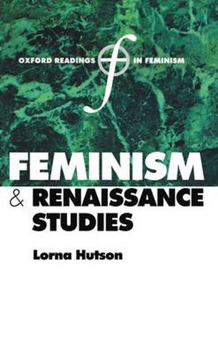 Cover image for Feminism and Renaissance Studies