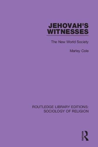 Cover image for Jehovah's Witnesses: The New World Society