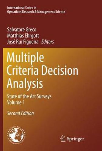 Cover image for Multiple Criteria Decision Analysis: State of the Art Surveys