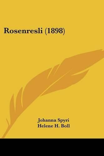 Cover image for Rosenresli (1898)