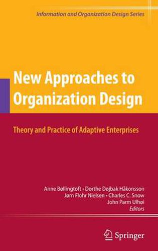 Cover image for New Approaches to Organization Design: Theory and Practice of Adaptive Enterprises