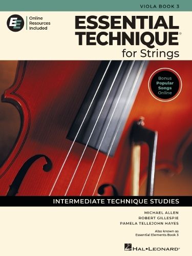 Cover image for Essential Technique for Strings - Viola Book 3