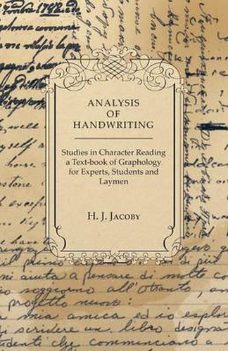 Cover image for Analysis of Handwriting - An Introduction Into Scientific Graphology