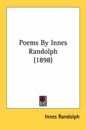 Cover image for Poems by Innes Randolph (1898)