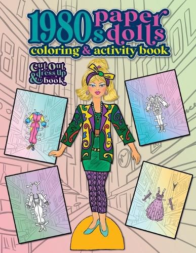 1980s Paper Dolls Coloring and Activity Book