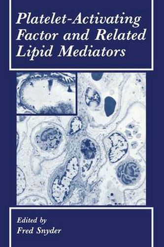 Cover image for Platelet-Activating Factor and Related Lipid Mediators