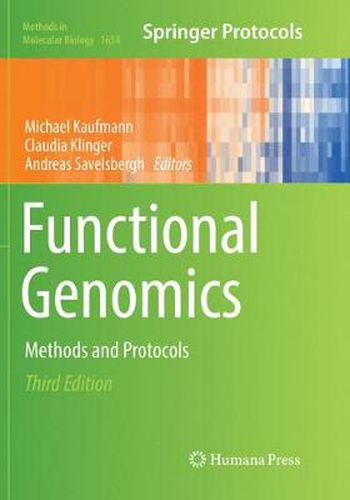 Cover image for Functional Genomics: Methods and Protocols