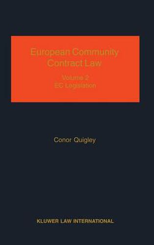 Cover image for European Community Contract Law