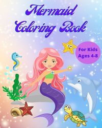 Cover image for Mermaid Coloring Book for Kids Ages 4-8