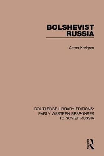 Cover image for Bolshevist Russia