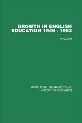 Cover image for Growth in English Education: 1946-1952