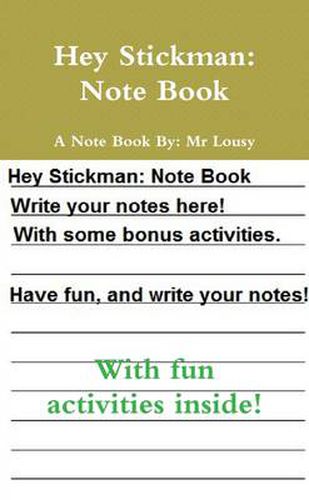 Cover image for Hey Stickman: Note Book