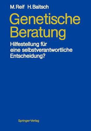 Cover image for Genetische Beratung