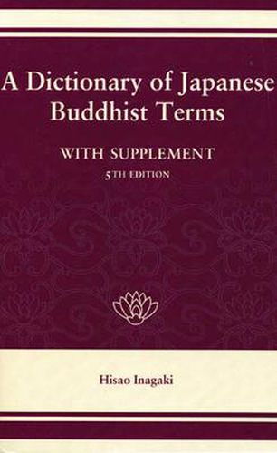 Cover image for Dictionary of Japanese Buddhist Terms