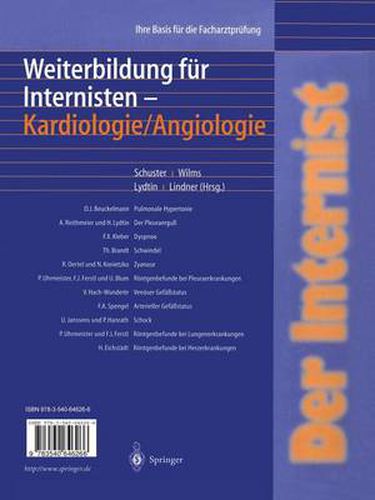 Cover image for Der Internist: Weiterbildung fur Internisten Kardiologie/ Angiologie: Ihre Basis fur die Facharztprufung