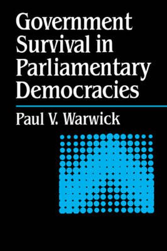 Cover image for Government Survival in Parliamentary Democracies