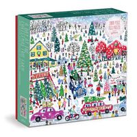Cover image for Michael Storrings Christmas Tree Farm 1000 Piece Foil Puzzle