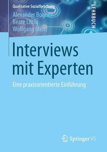 Cover image for Interviews Mit Experten: Eine Praxisorientierte Einfuhrung